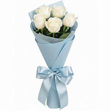 Букет 5 Белых роз Проуд #REPLACE_PRED# Большом Царыне