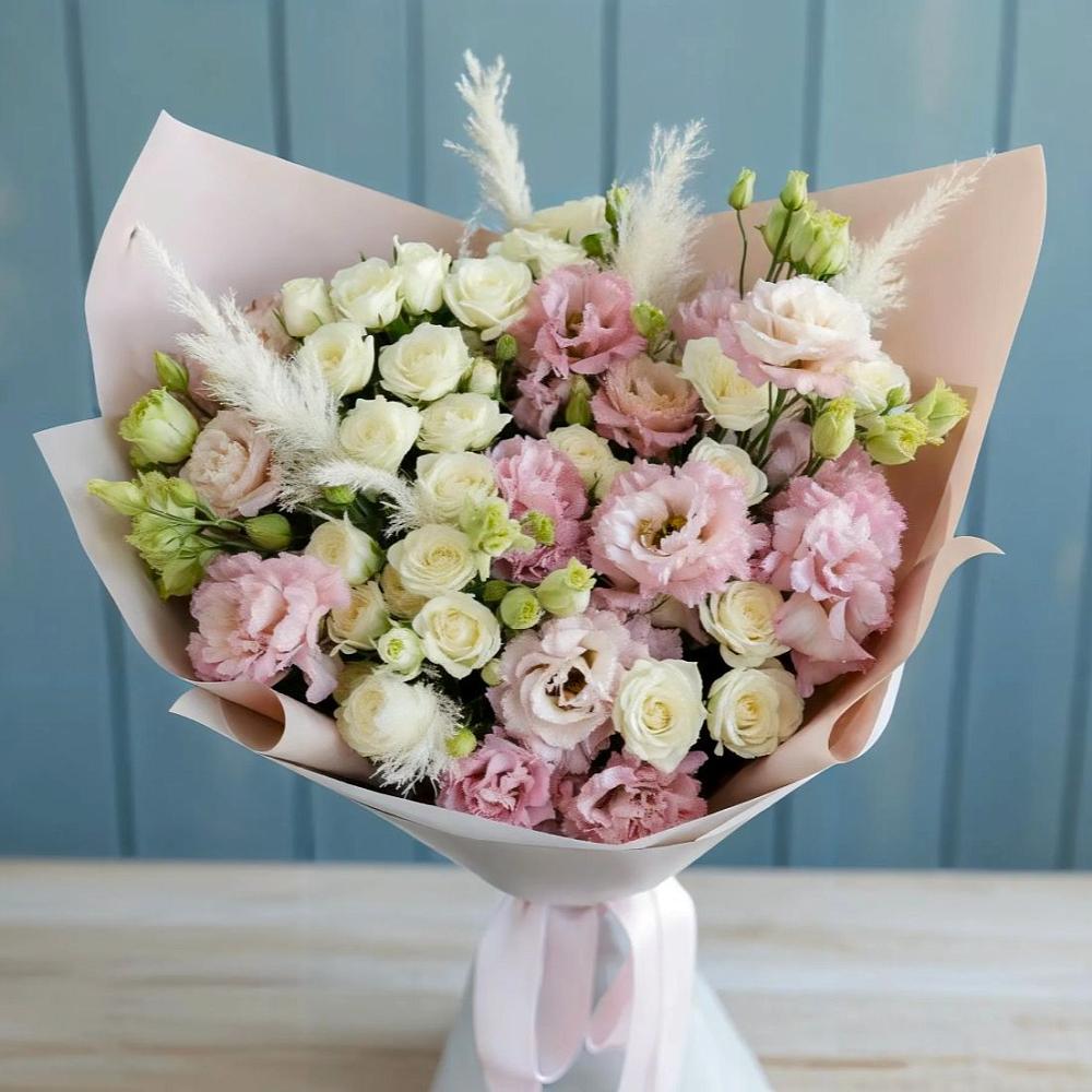 Букет цветов из: Альстромерии и Розы в Большом Царыне