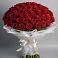 Букет 101 Красная роза Блэк Мэджик в Большом Царыне