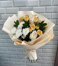 Букет цветов из:  Розы и Хризантемы #REPLACE_PRED# Большом Царыне