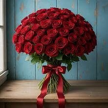 Букет Красные розы Блэк Меджик в Большом Царыне