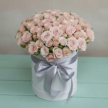 Цветочная композиция из Розы в шляпной коробке #REPLACE_PRED# Большом Царыне