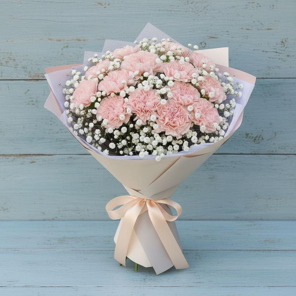 Букет цветов из: Гвоздики в Большом Царыне