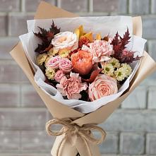 Букет цветов из:  Гвоздики, Хризантемы и Розы в Большом Царыне