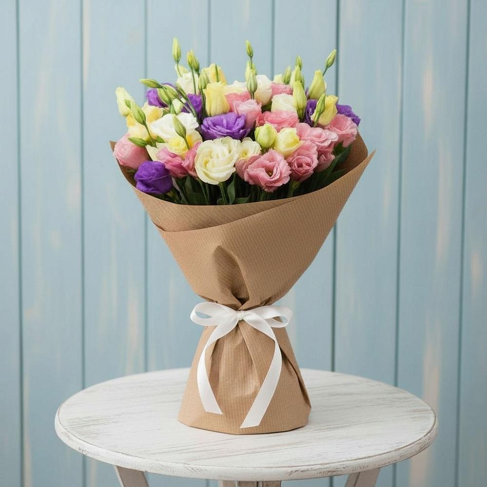 Букет цветов из: Лизиантусы в Большом Царыне