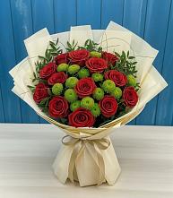 Букет цветов из:  Розы и Хризантемы в Большом Царыне