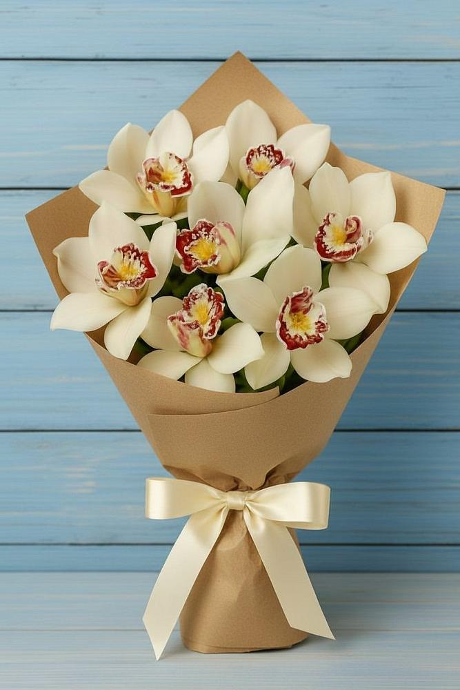 Букет цветов из: Орхидеи и Розы в Большом Царыне