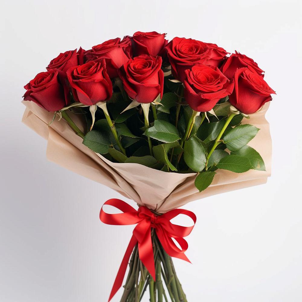 Букет 11 Красных роз Эдлесс Лав в Большом Царыне