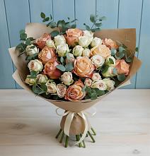 Букет цветов из:  Альстромерии и Розы #REPLACE_PRED# Большом Царыне