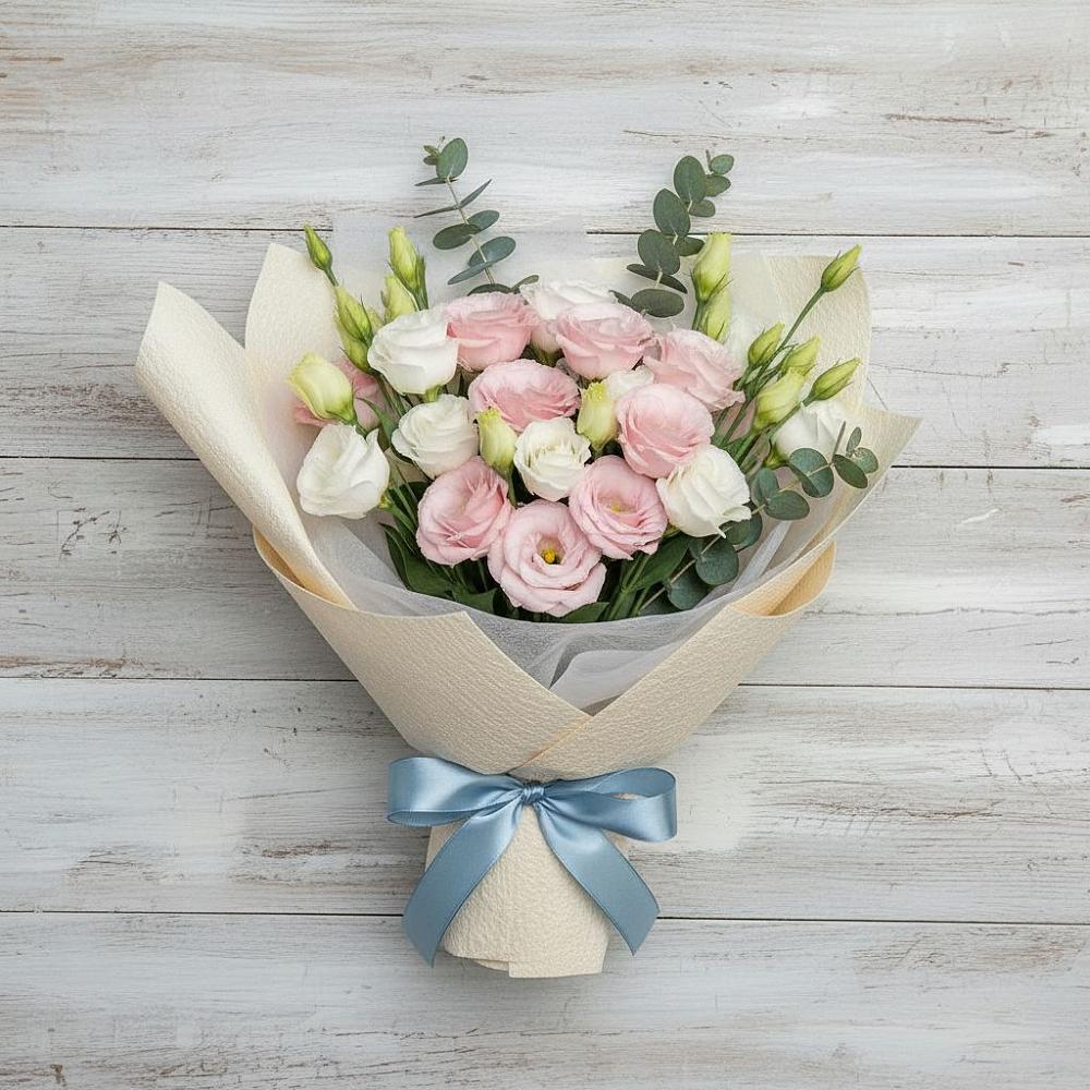 Букет цветов из: Лизиантусы в Большом Царыне